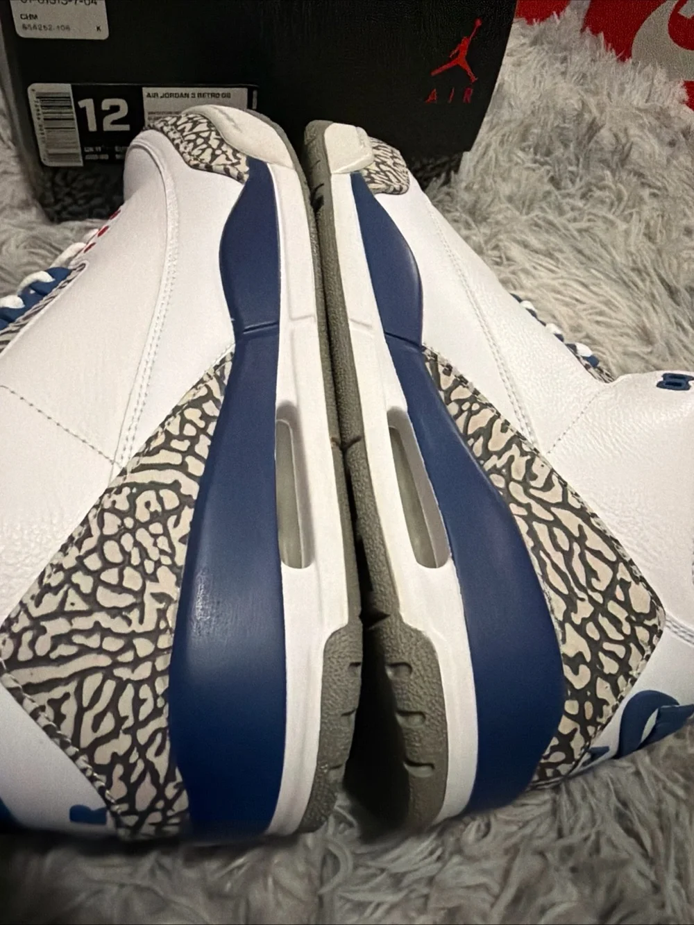 Jordan Air Jordan 3 Retro OG True Blue Mid Top 2016 854262-106 Size 12 VNDS